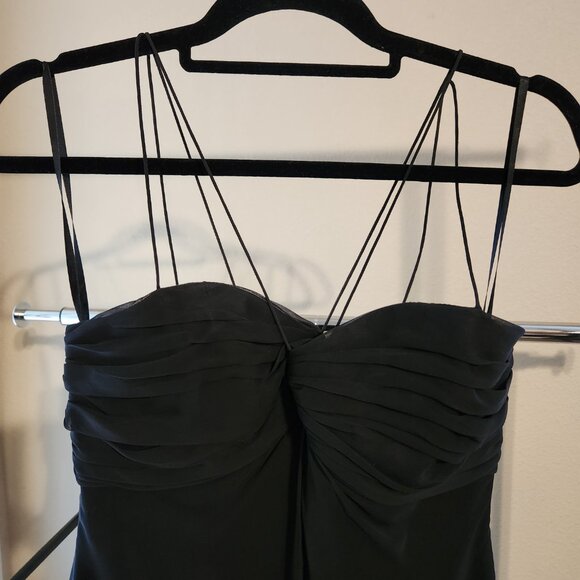 Black Chiffon Cocktail Dress - Picture 3 of 7